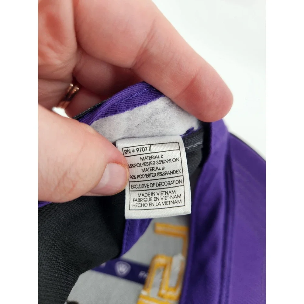 LSU Tigers Top of the World‎ 2020 Champions Hat Purple Gray Fitted Cap